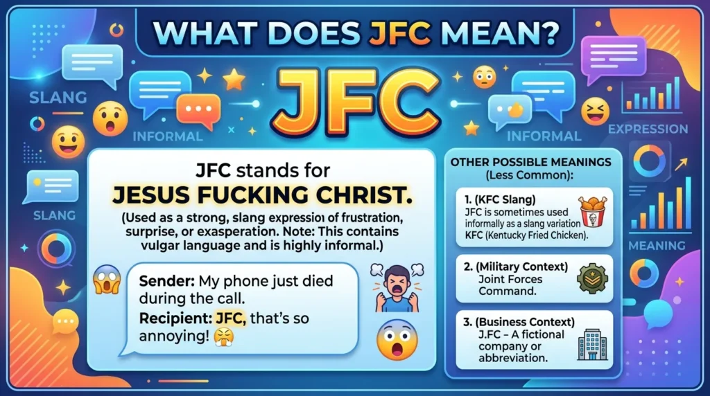 JFC Meaning in Text