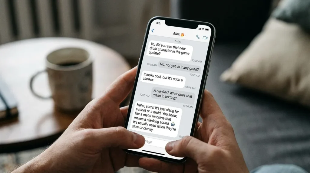 Clanker Meaning in Texting