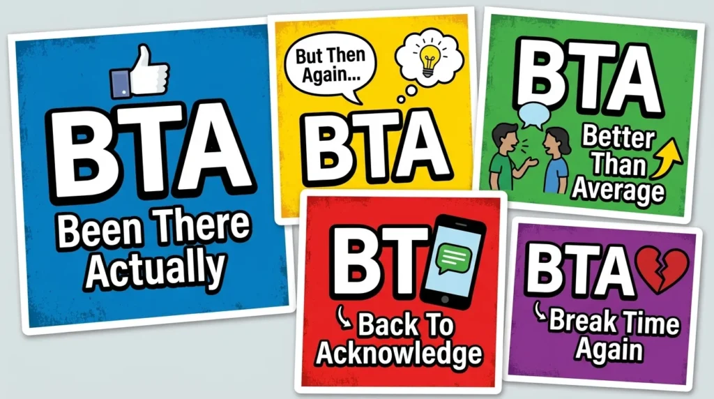 What Does BTA Mean in Slang?
