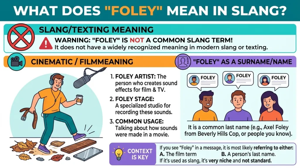 What Does Foley Mean in Slang?