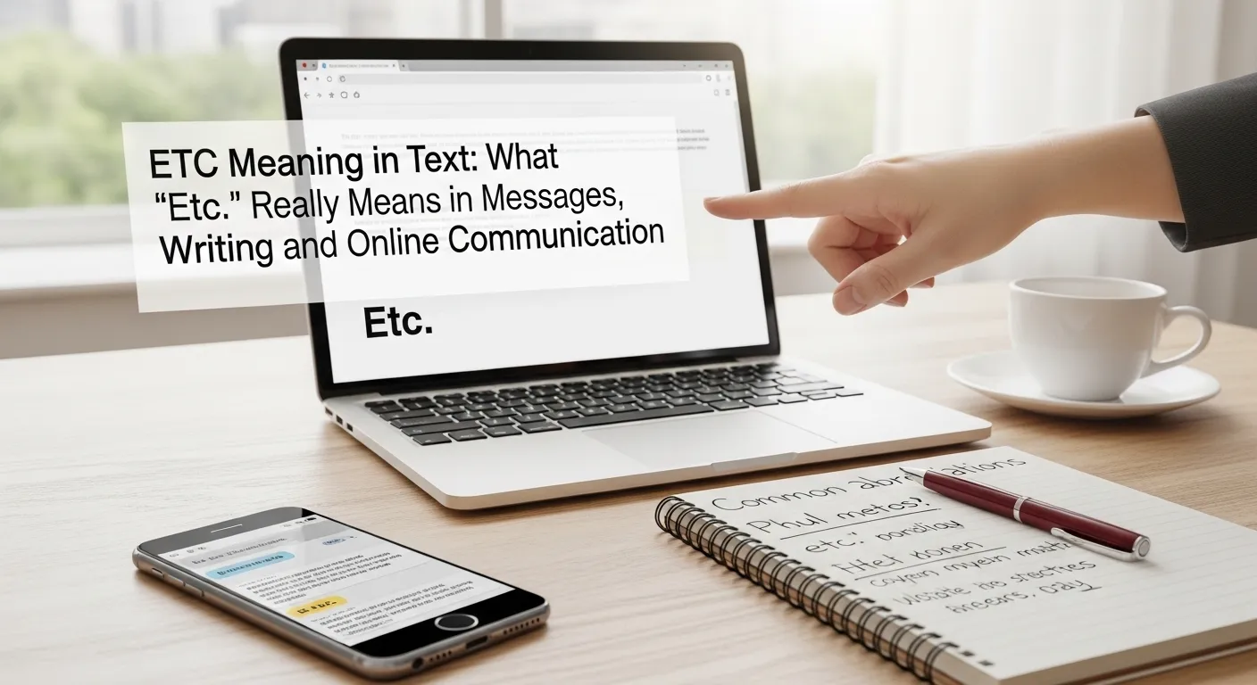 ETC Meaning in Text