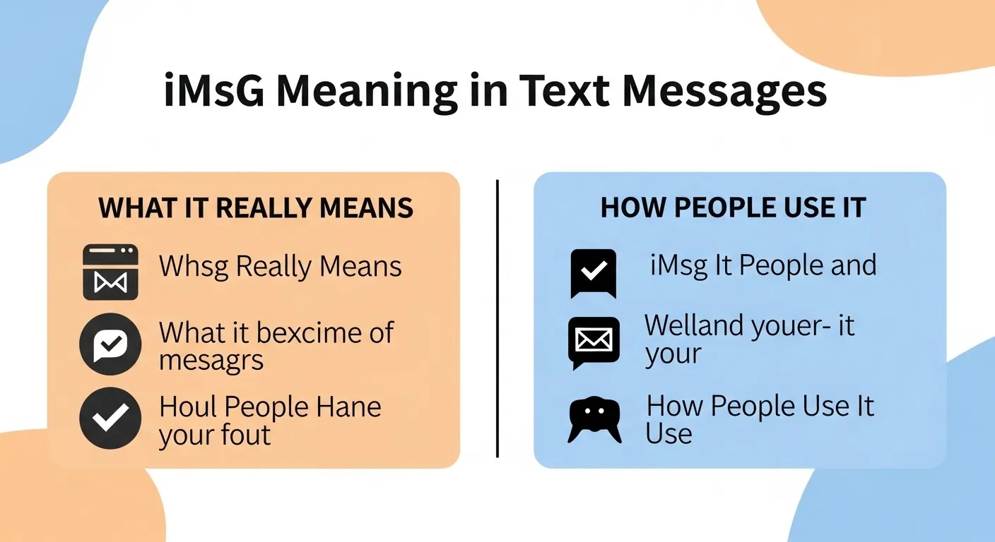 iMsg Meaning in Text Messages