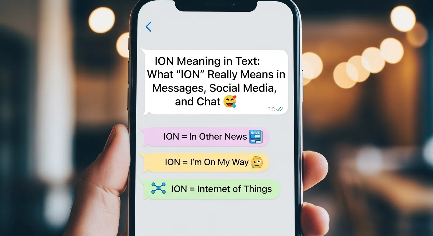 ION Meaning in Text