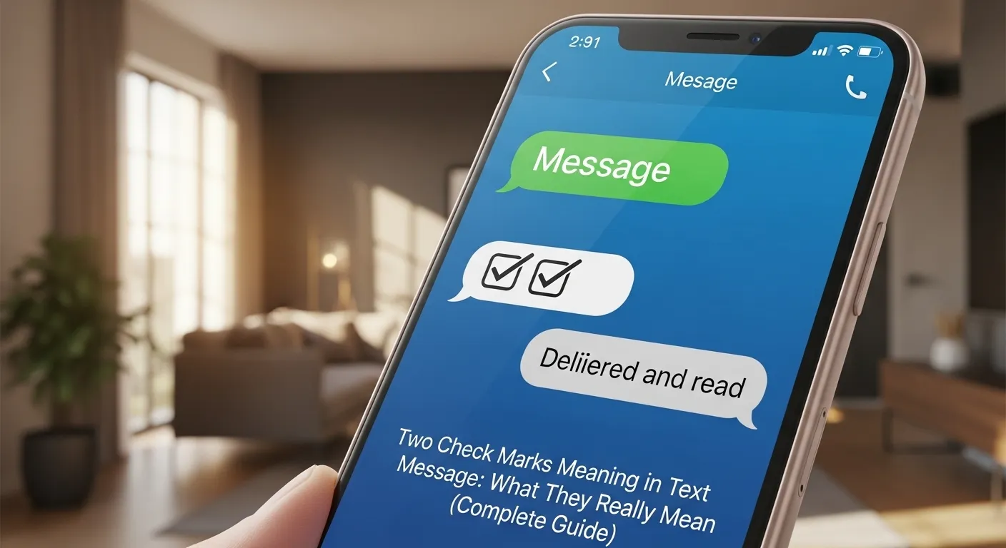 Two Check Marks Meaning in Text Message