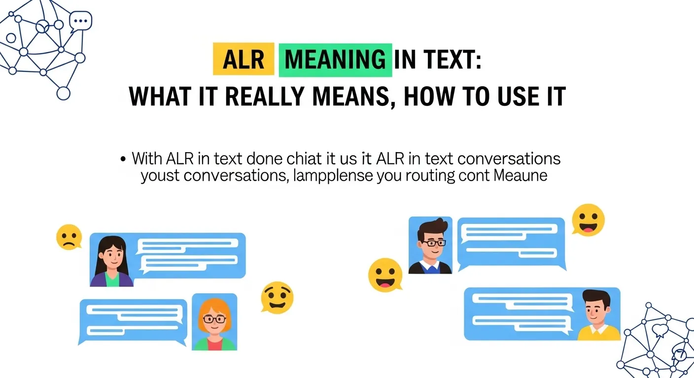 ALR Meaning in Text