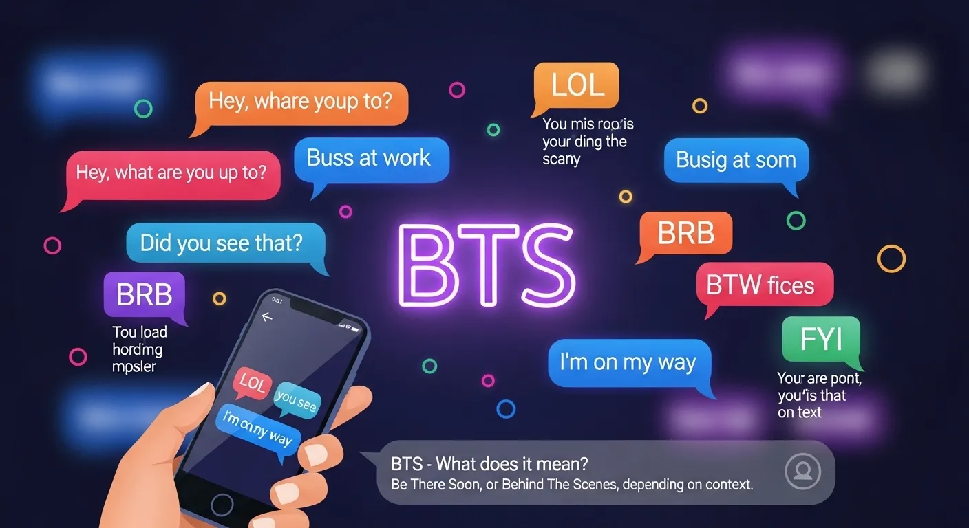 BTS Meaning in Text