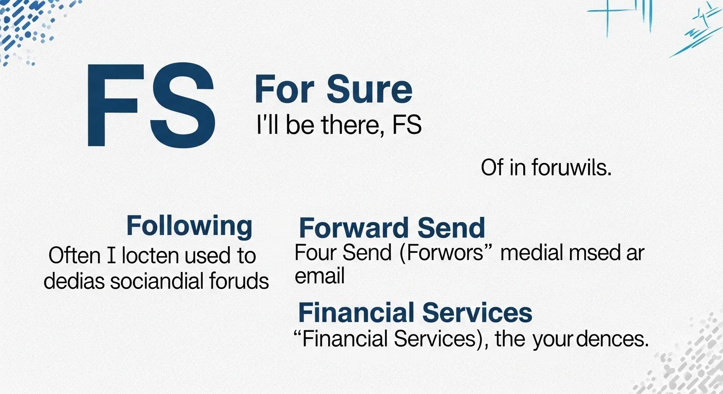 FS Meaning in Text
