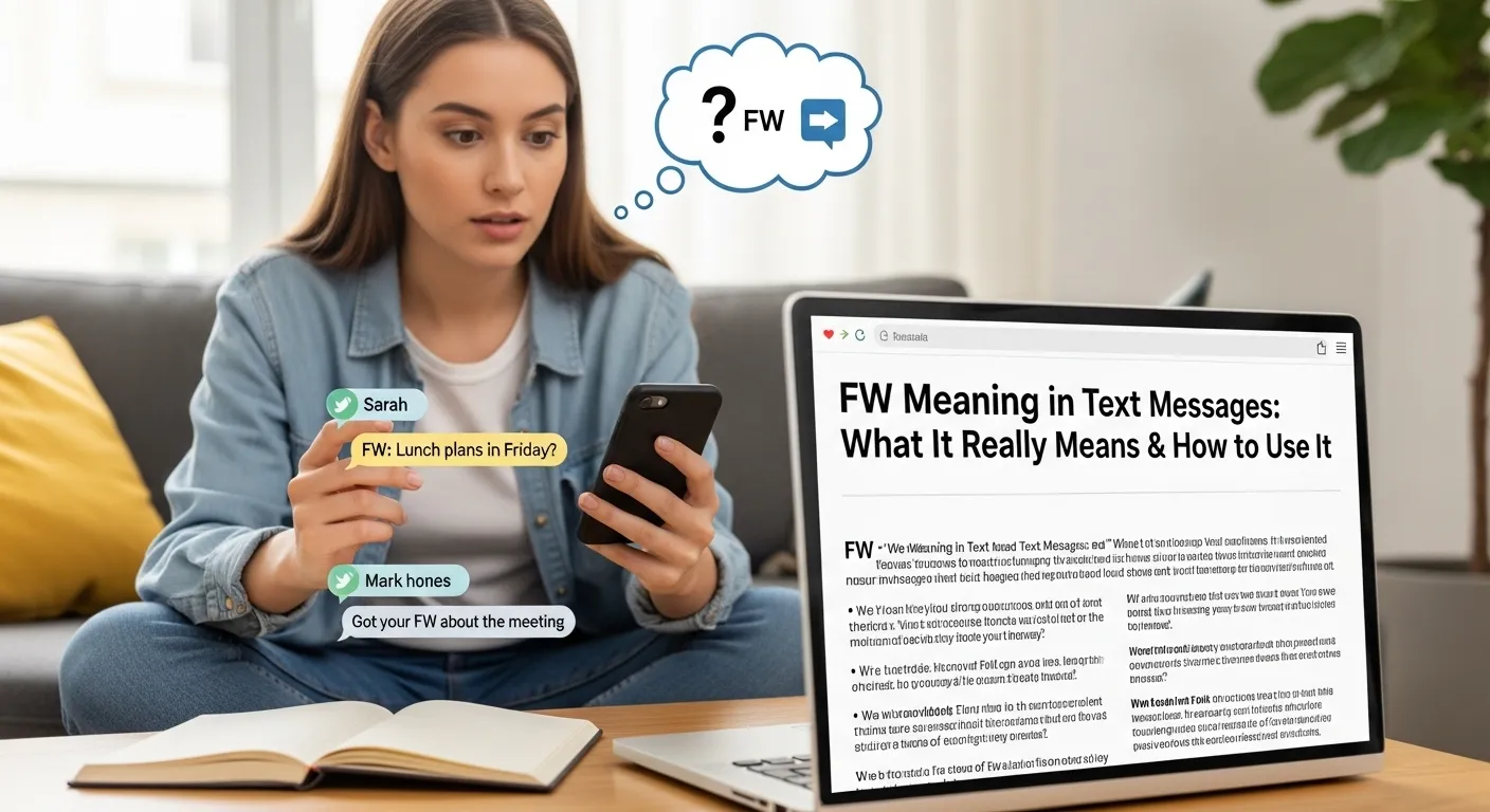 FW Meaning in Text Messages