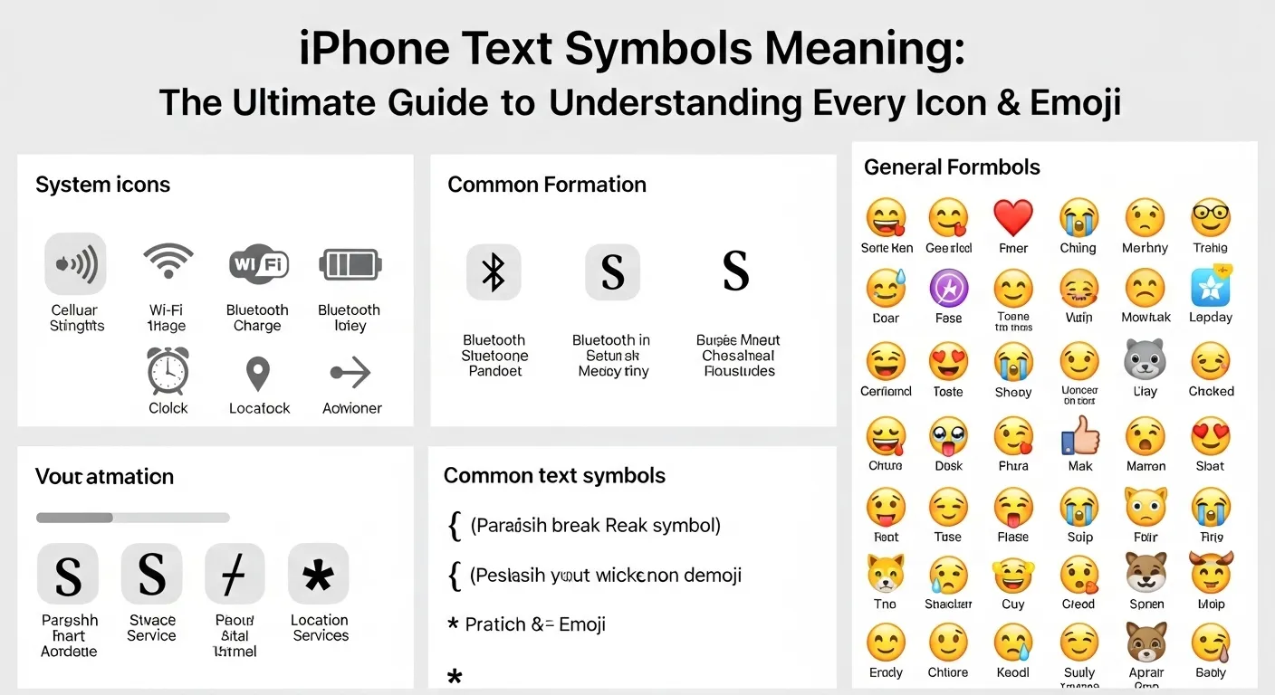 iPhone Text Symbols Meaning