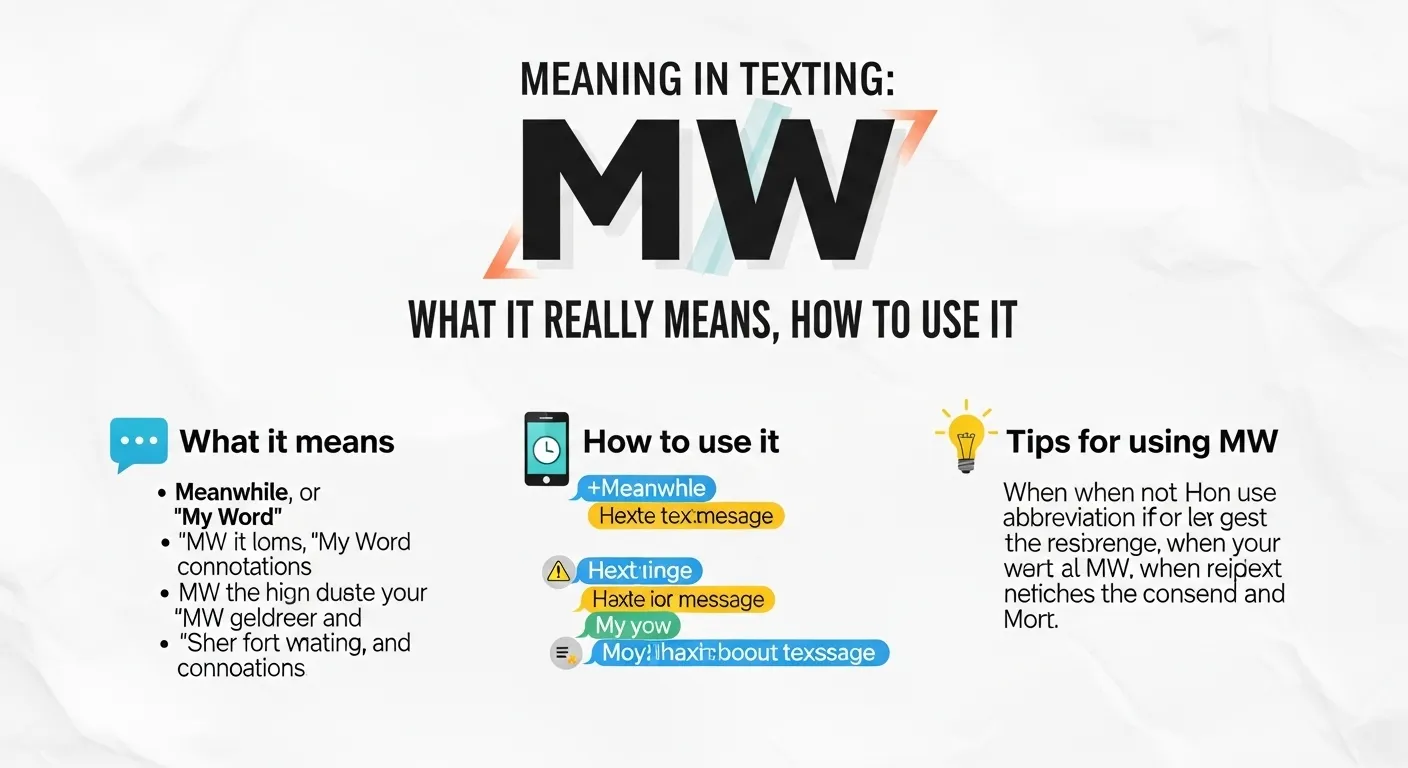 MW Meaning in Texting