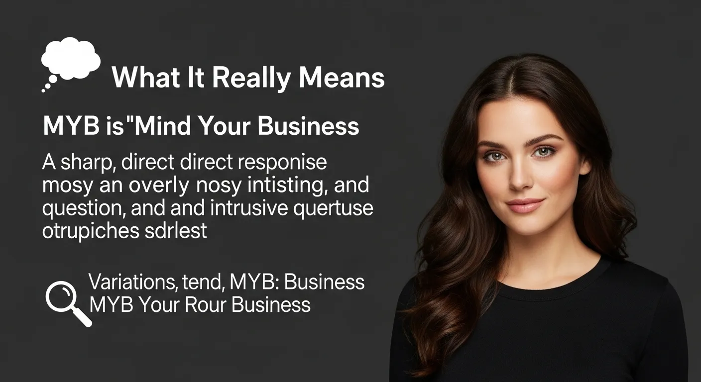 MYB Meaning in Text Messages