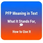 PFP Meaning in Text