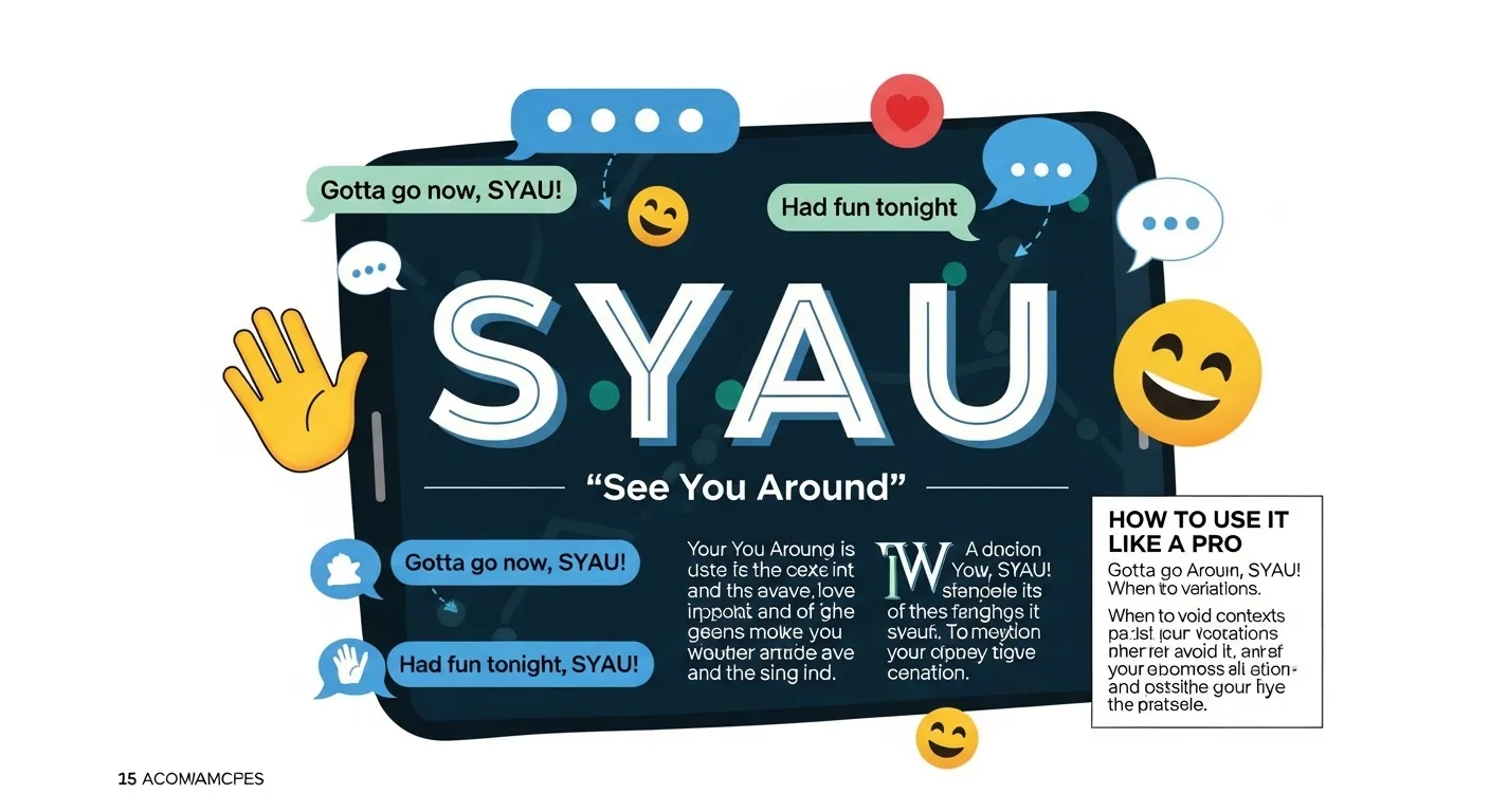 SYAU Meaning in Texting