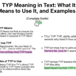 TYP Meaning in Text