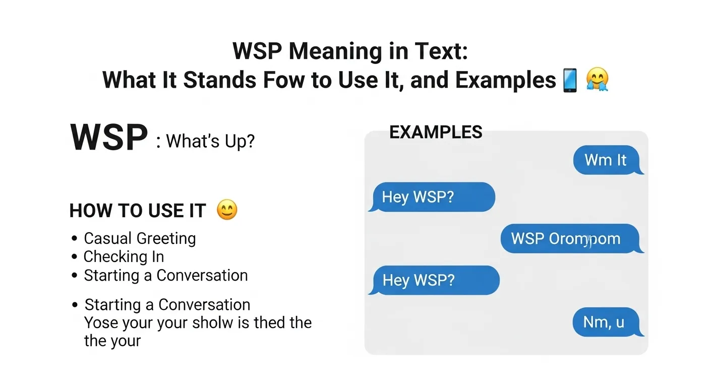 WSP Meaning in Text