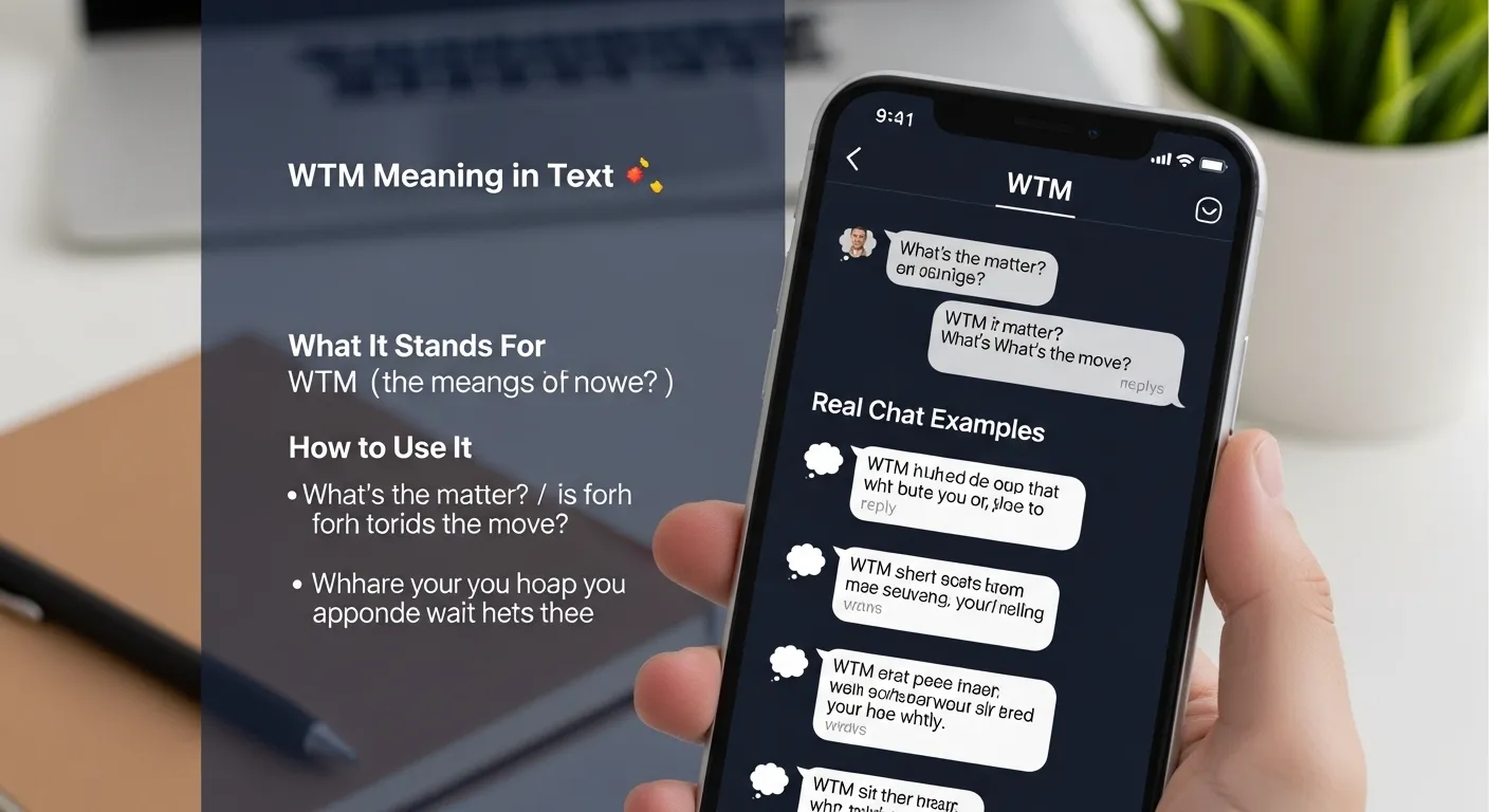 WTM Meaning in Text