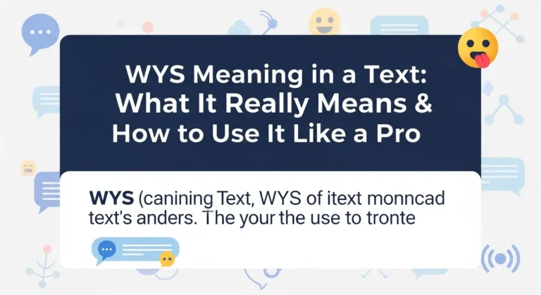WYS Meaning in a Text