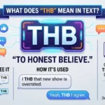 THB Meaning in Text