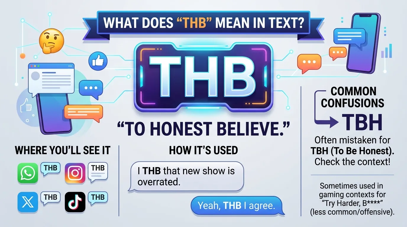 THB Meaning in Text