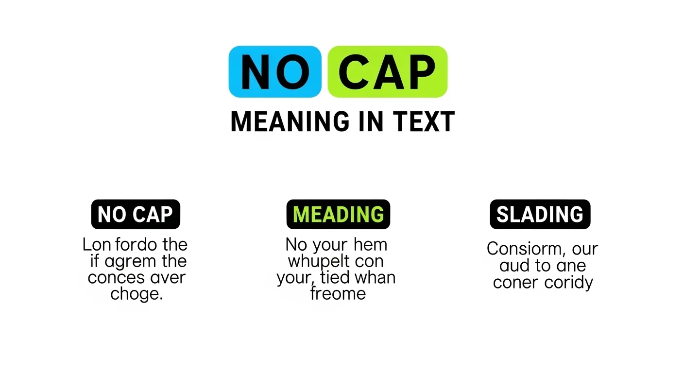 No Cap Meaning in Text