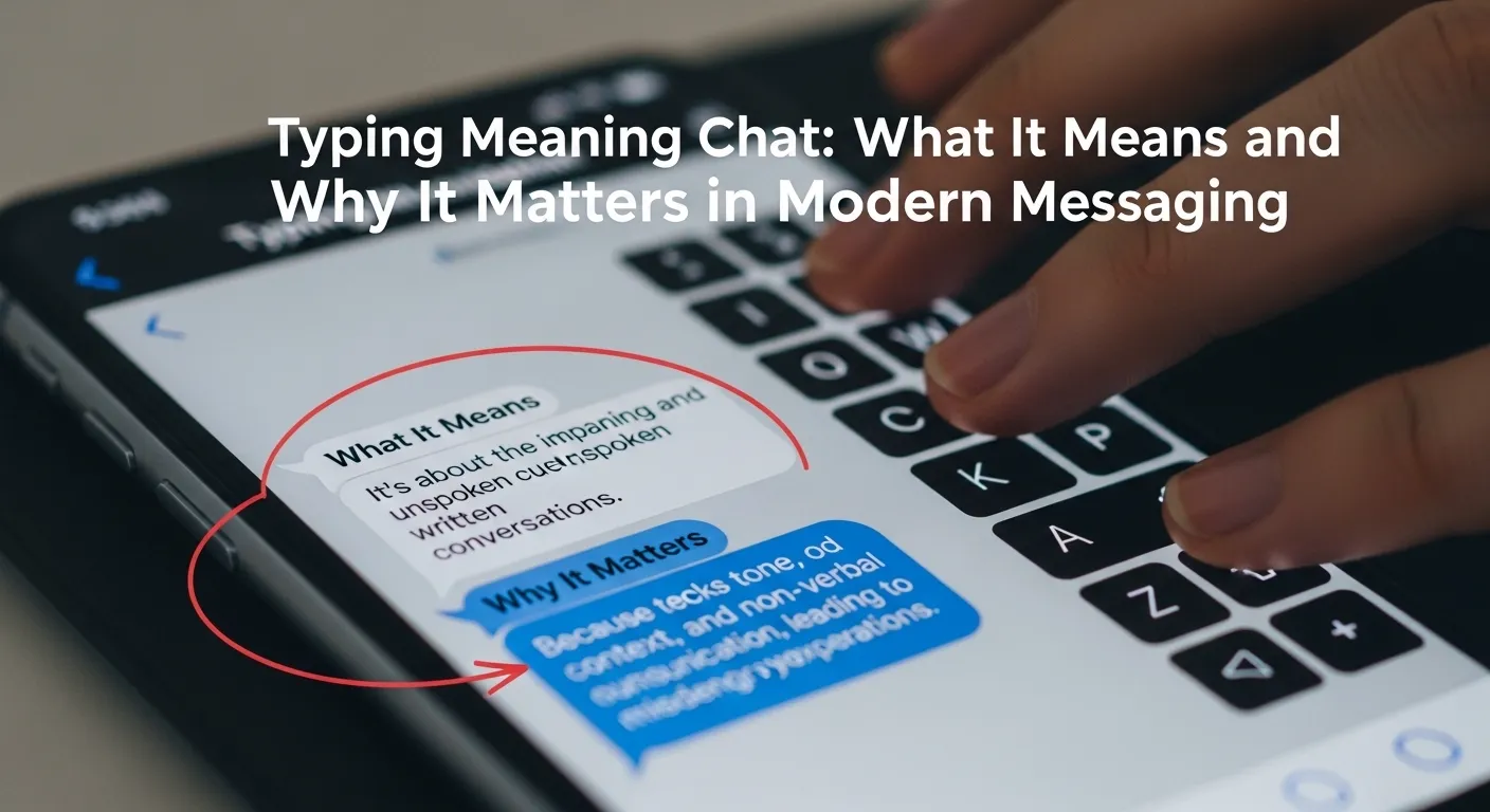 Typing Meaning Chat