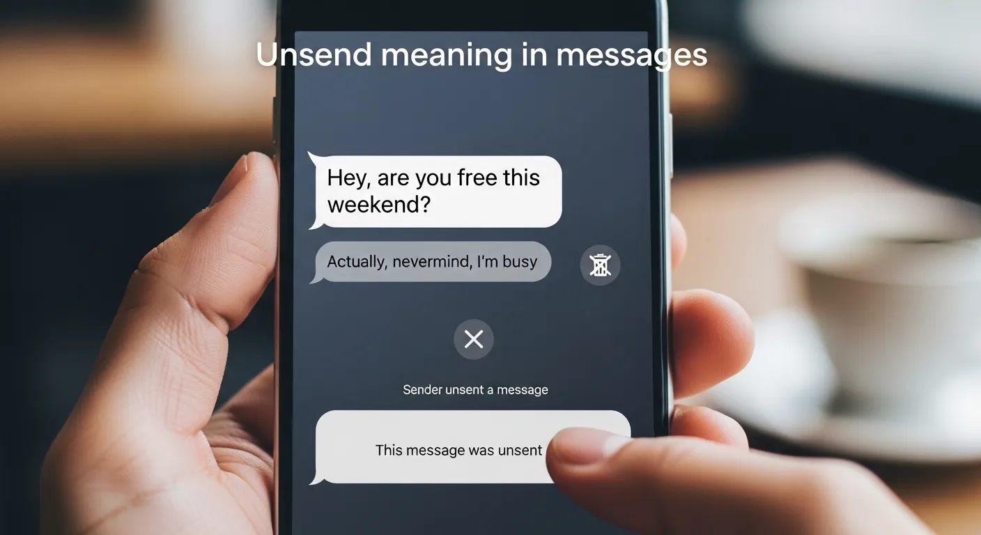 Unsend Meaning in Messages