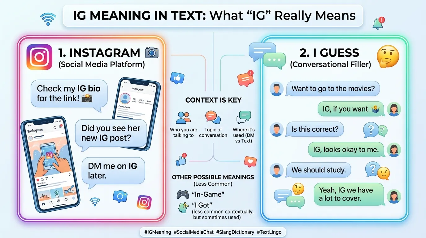 IG Meaning in Text
