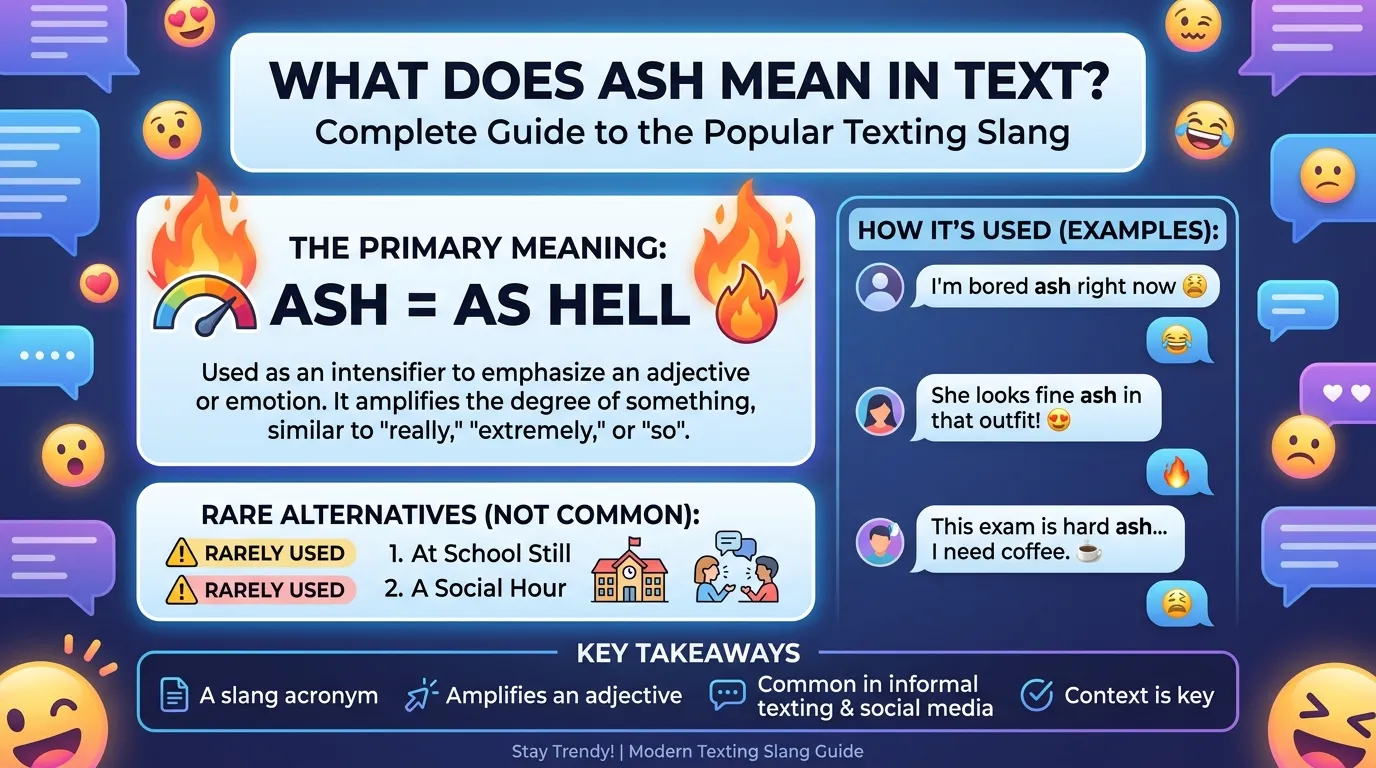 What Does ASH Mean in Text?