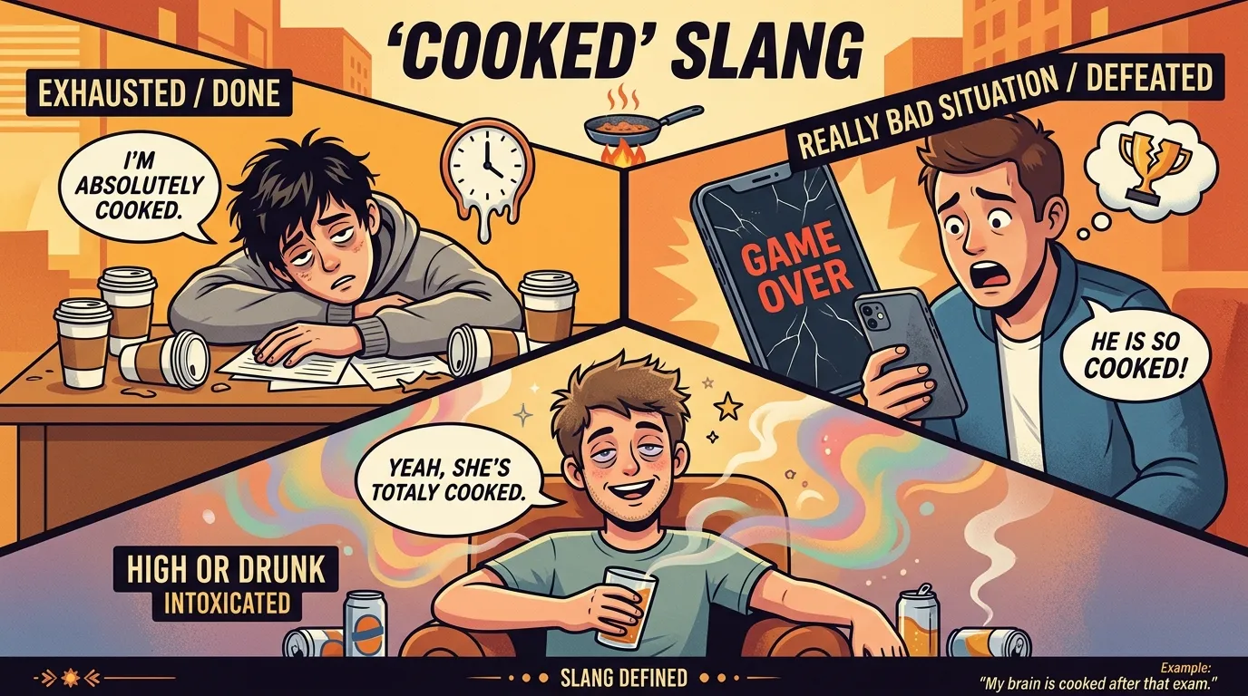 Cooked Meaning Slang