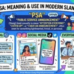 PSA Meaning Slang