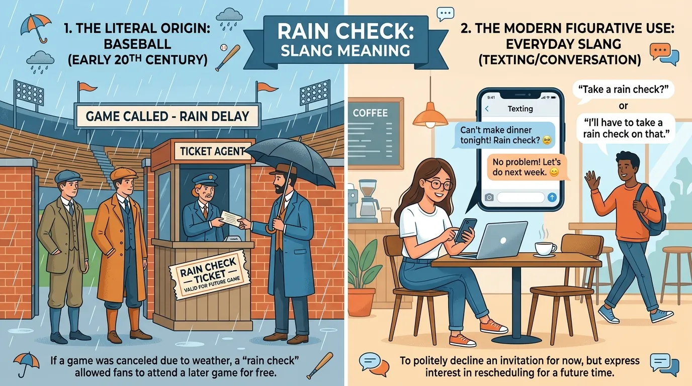 Rain Check Meaning Slang