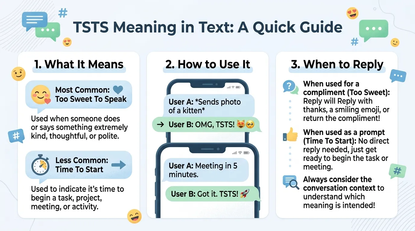 TSTS Meaning in Text