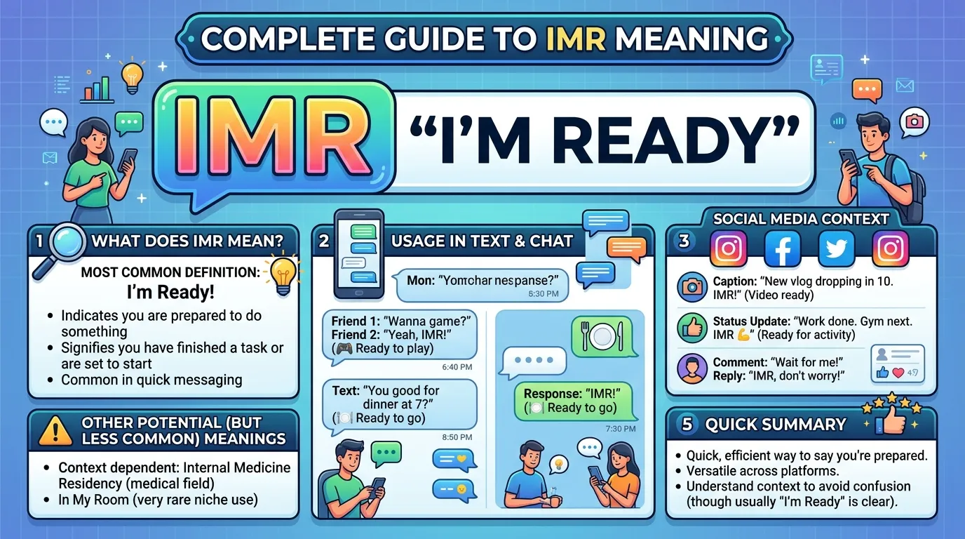 What Does IMR Mean in Text?