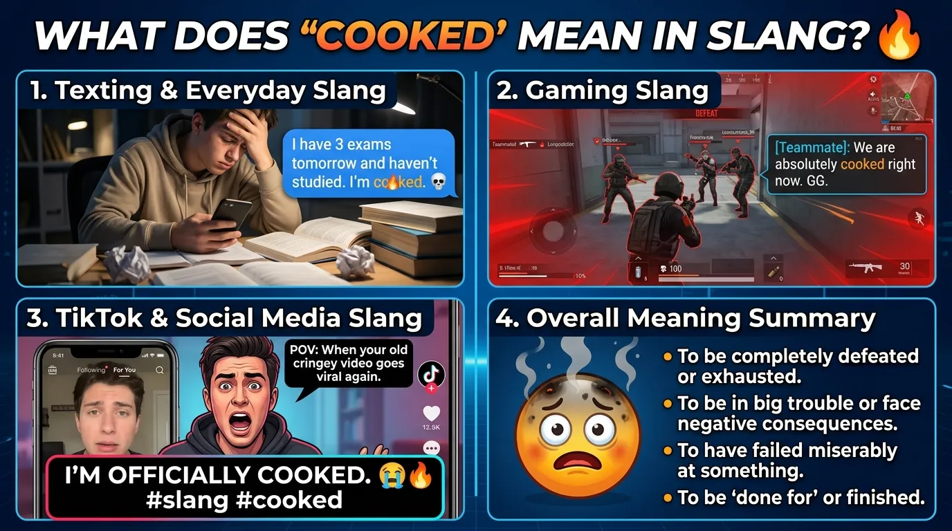 Cooked Slang Meaning