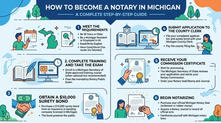 How to Become a Notary in Michigan