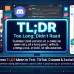 TDLR Meaning Slang