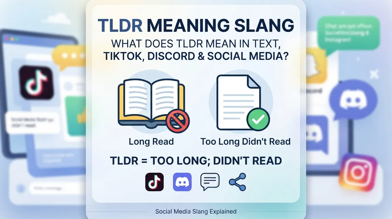 TDLR Meaning Slang